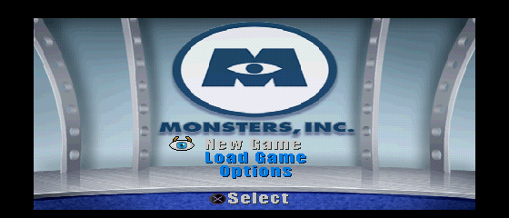 Monsters, Inc. Scream Team Title Screen